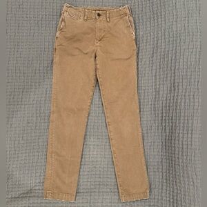 American Eagle Mens Slim Lived-in Khaki Chino Tan Pants